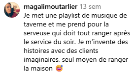 mael.ne – 3 sem
Toute mes horloges ont 10 minutes d’avance pour éviter le retard et quand j’ai la flemme de faire des choses je fais des faux vlog où je discute avec mes faux viewers 🤣 et en anglais souvent comme ça je m’entraîne à parler anglais sans peur d’être jugée.